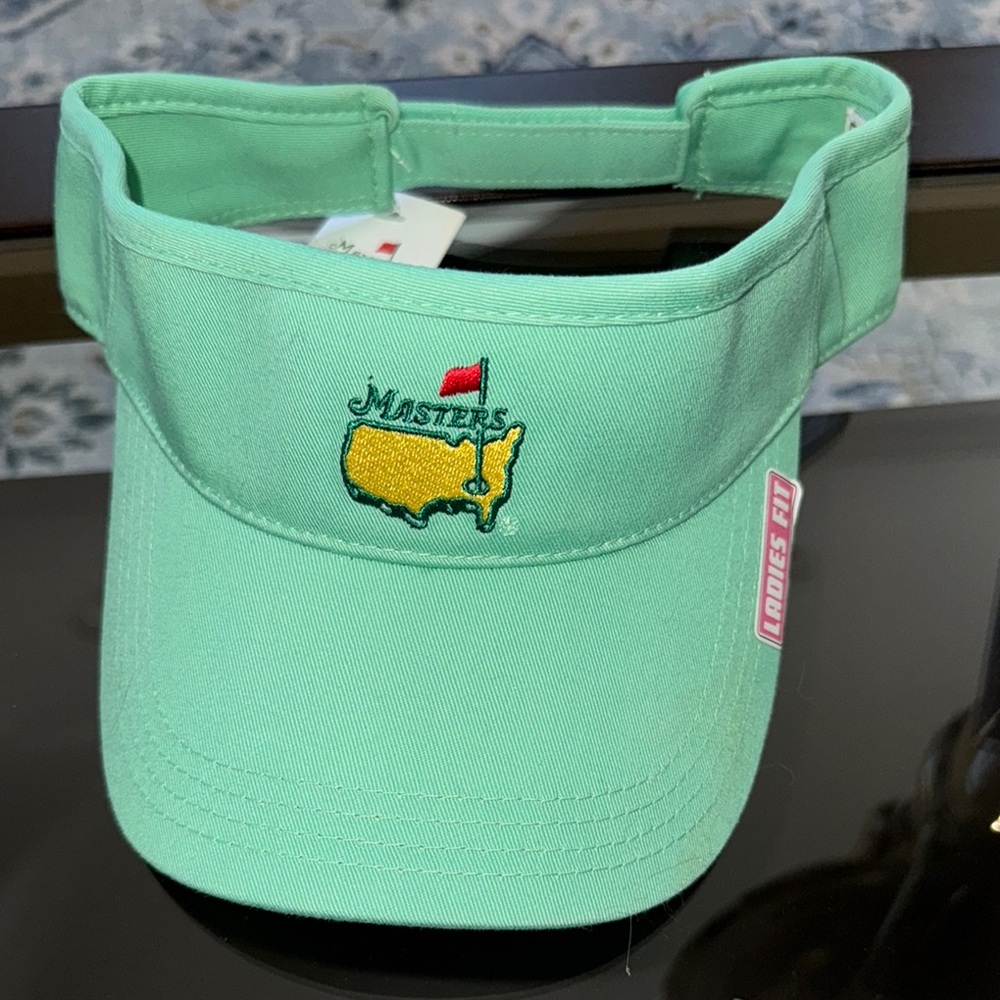 Masters Green and Yellow Sports Visor Hat